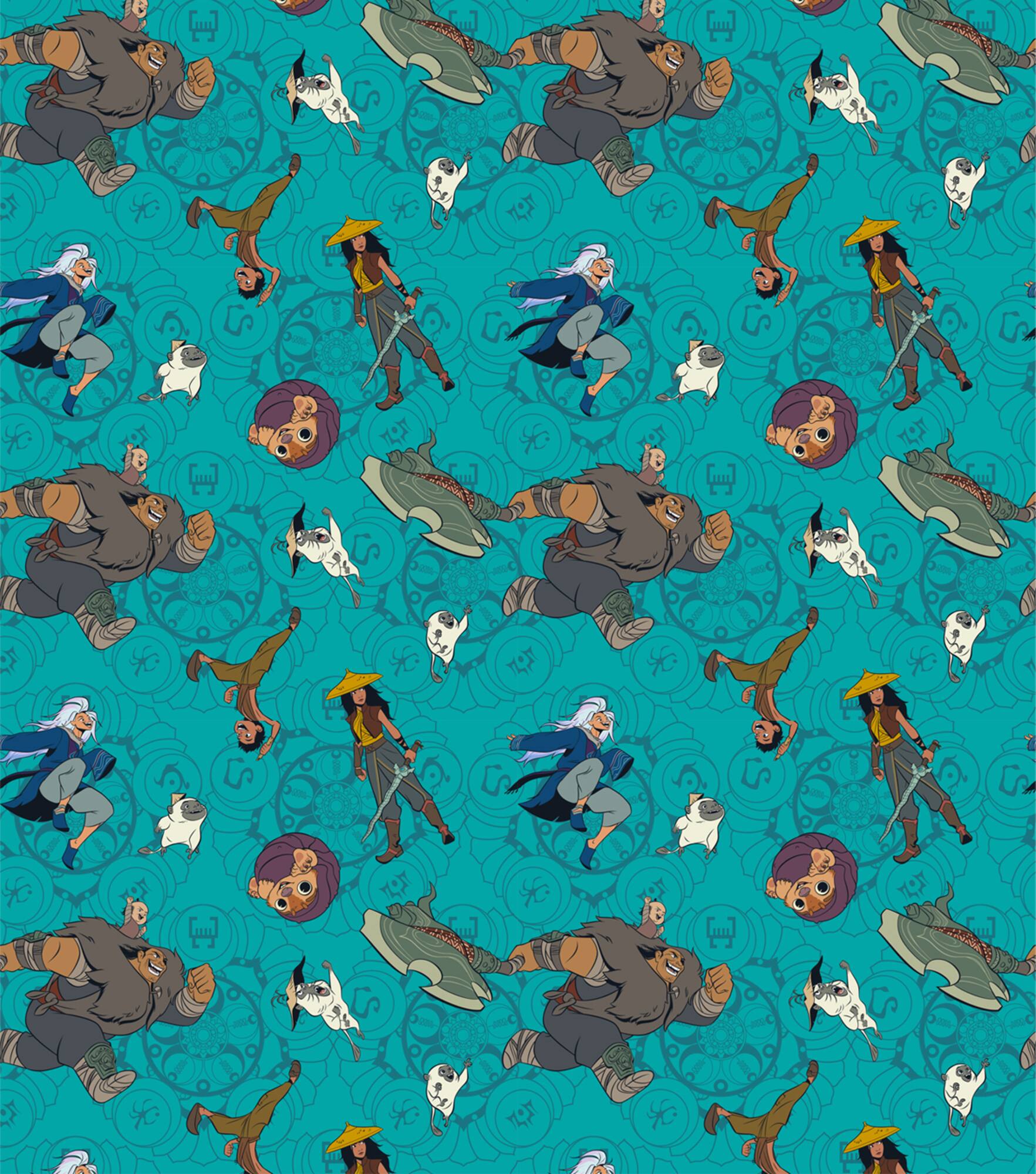 Disney® Raya and the Last Dragon Packed Cotton Fabric